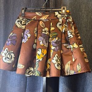 Mangano Floral Brown Skirt Size 2